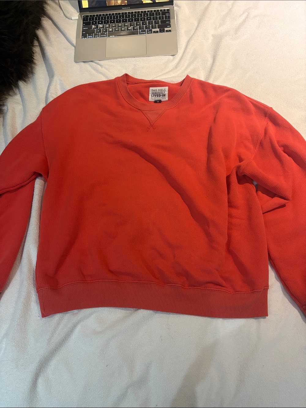 American Eagle Outfitters Red Crewneck Sweatshirt